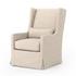Swivel Wing Chair In Jette Linen by FOUR HANDS