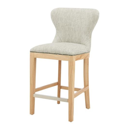 Dorsey Fabric Counter Stool, Pasadena Beige by New Pacific Direct