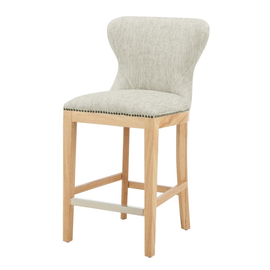 Dorsey Fabric Counter Stool, Pasadena Beige by New Pacific Direct
