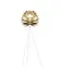 Silvia 60" Tripod Floor Lamp in Brass Foil Finish and White Base by UMAGE