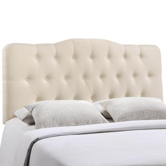 Elsa King Upholstered Fabric Headboard In Ivory by Modway Furniture