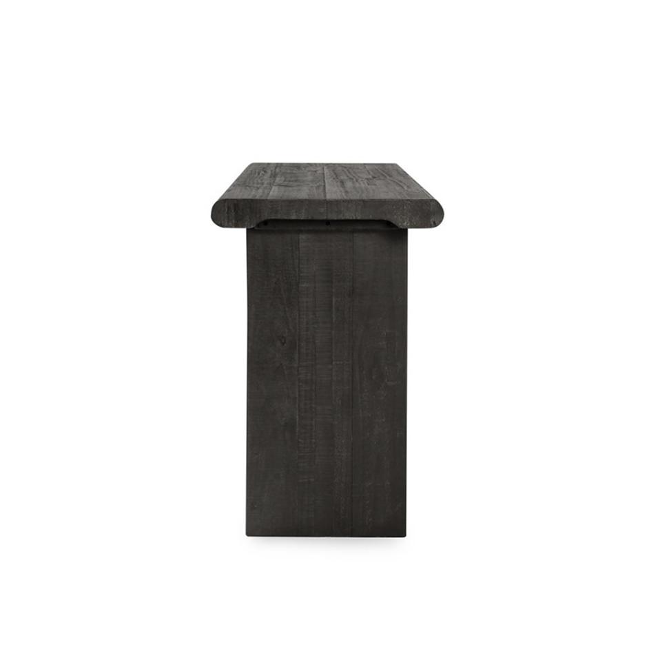 Larson Reclaimed Pine 68" Console Table Carbon Black by Classic Home