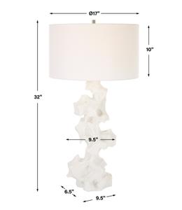 Remnant White Marble Table Lamp by Uttermost