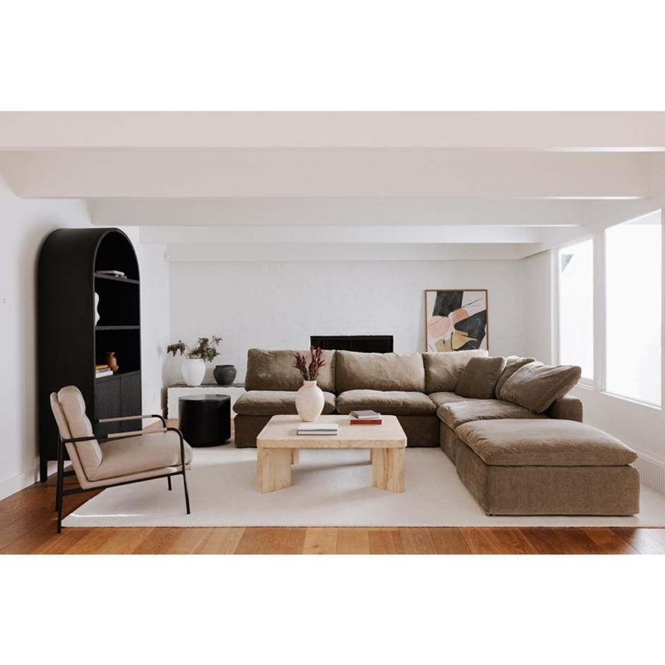 TERRA OTTOMAN PERFORMANCE FABRIC DESERT SAGE by Moes Home