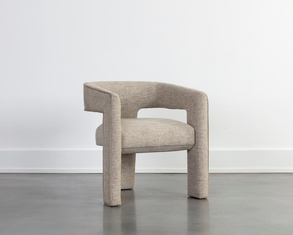 KRASNER DINING ARMCHAIR - RHAPSODY SAND by Sunpan