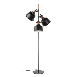 Hentz Three Light Floor Lamp - Matt Black by GALLA HOME