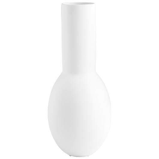 Impressive Impression Vase In Matte White by Cyan Design