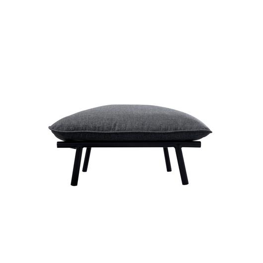 Morgan Outdoor Ottoman Speckled Charcoal by Moes Home