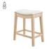 Elmo KD Fabric Counter Stool, Palladian Beige by New Pacific Direct
