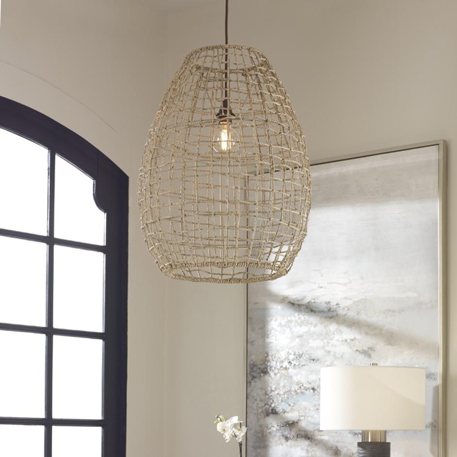 Cross Weave 1 Light Pendant by Uttermost