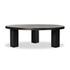 Mesa Large Round Coffee Table In Ebony by FOUR HANDS