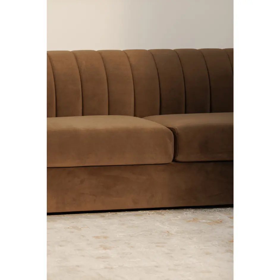 Rosy Sofa Dark Brown by Moes Home