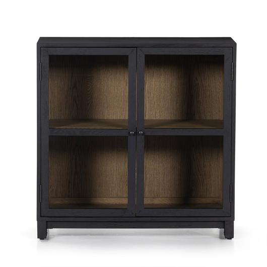 Millie Small Cabinet In Drifted Matte Black by FOUR HANDS