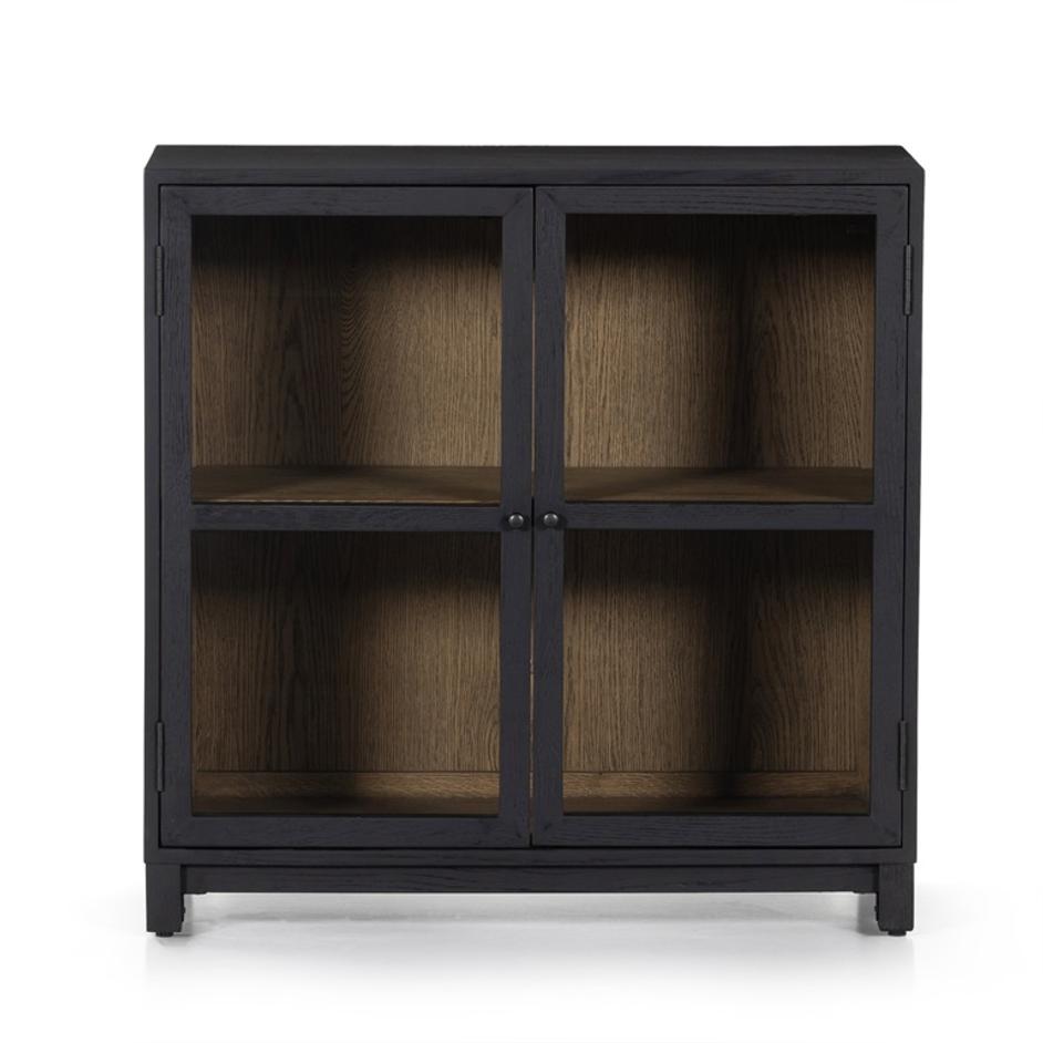 Millie Small Cabinet In Drifted Matte Black by FOUR HANDS