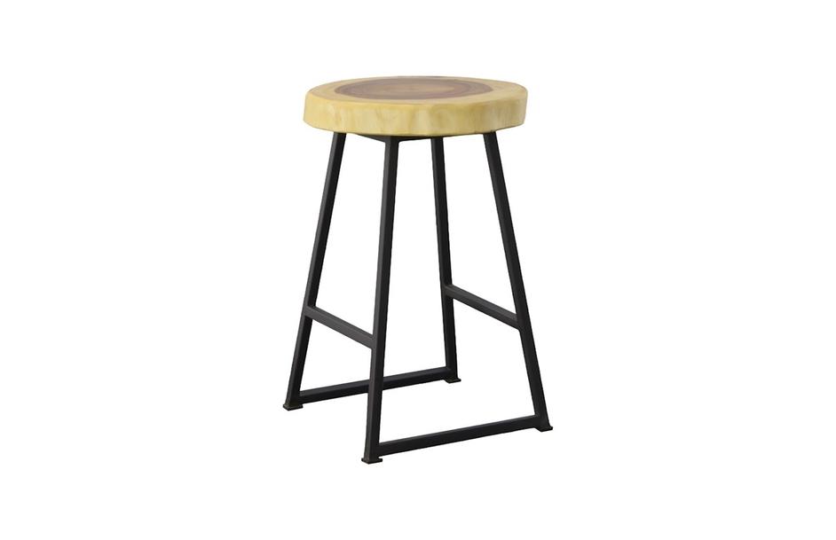 Chuleta Round Bar Stool, Natural by Phillips Collection