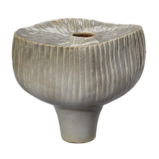 Plunge Ceramic Decorative Vessel, Grey by Jamie Young