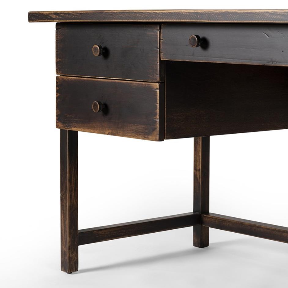 Reign Desk - Distressed Walnut by Four Hands