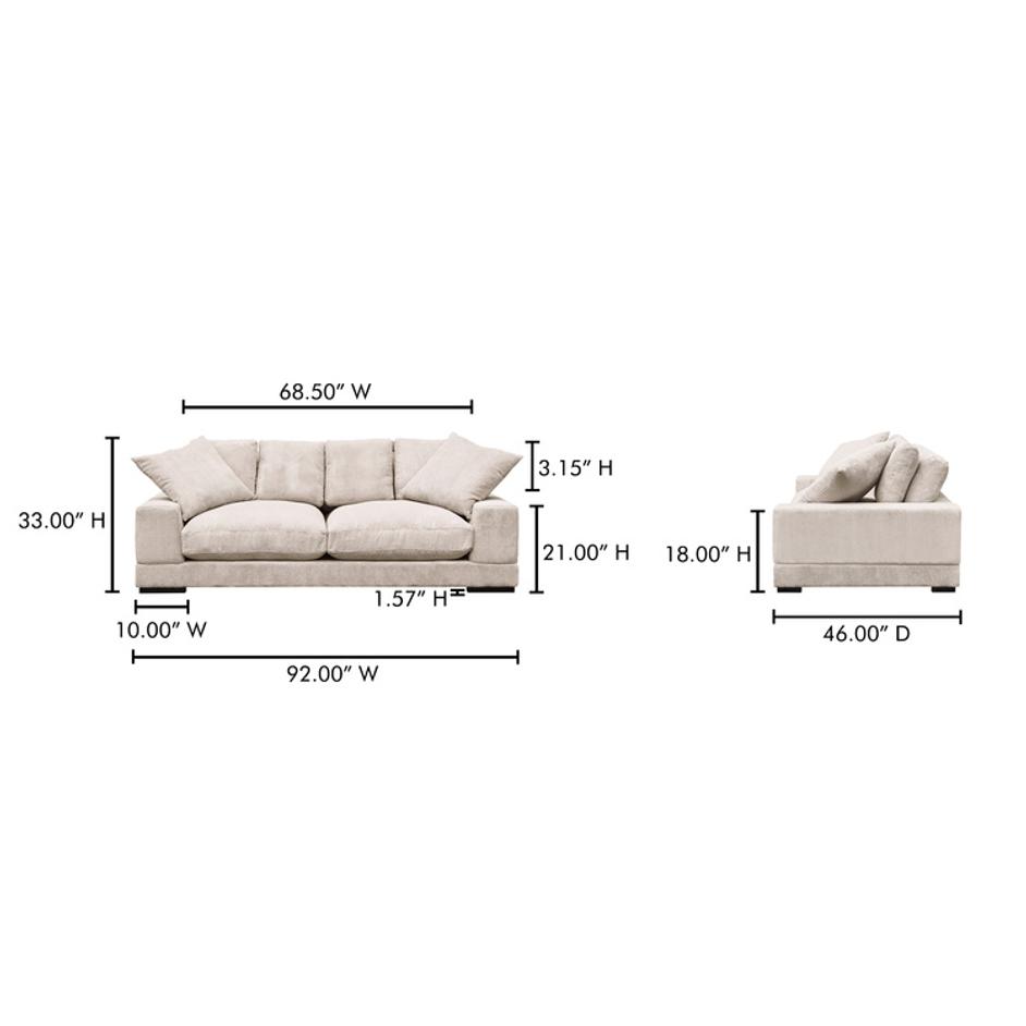 Plunge Sofa Cappuccino by Moes Home