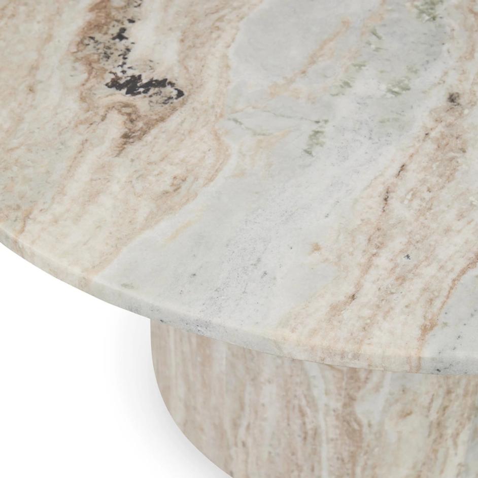 Amberly Marble Round Coffee Table by Classic Home