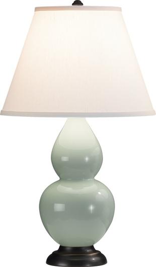 Celadon Small Double Gourd Accent Lamp by Robert Abbey