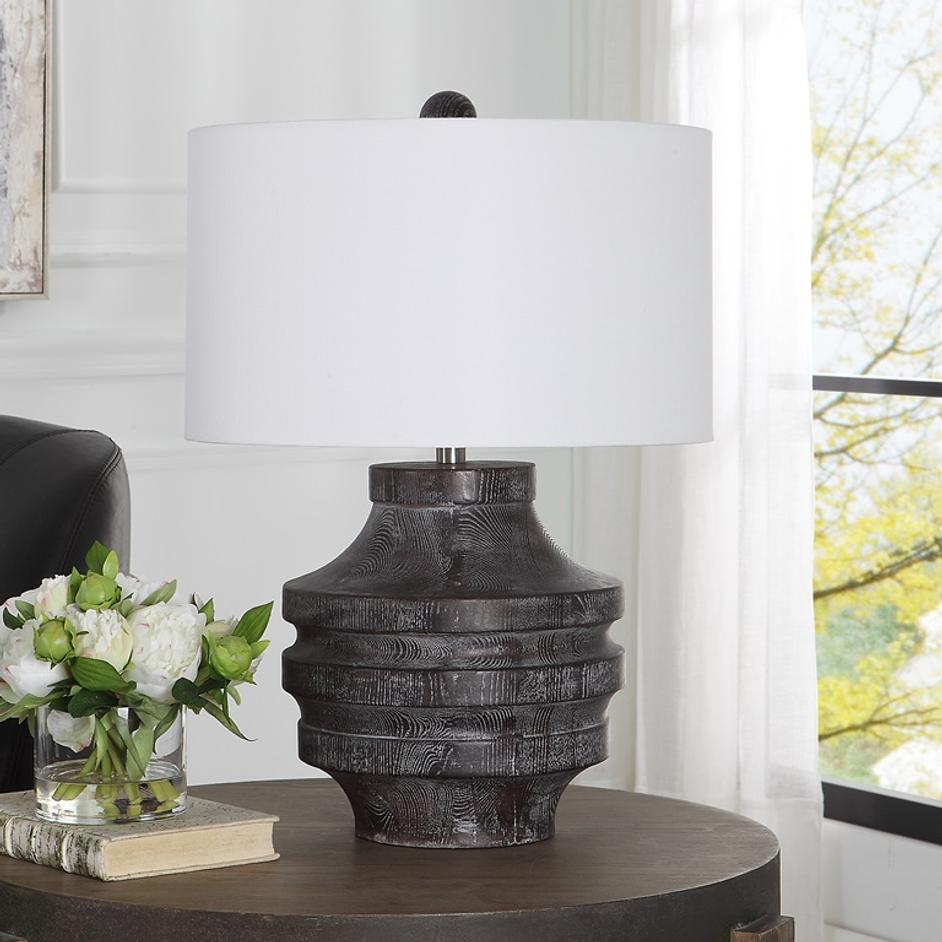 Timber Carved Wood Table Lamp by Uttermost
