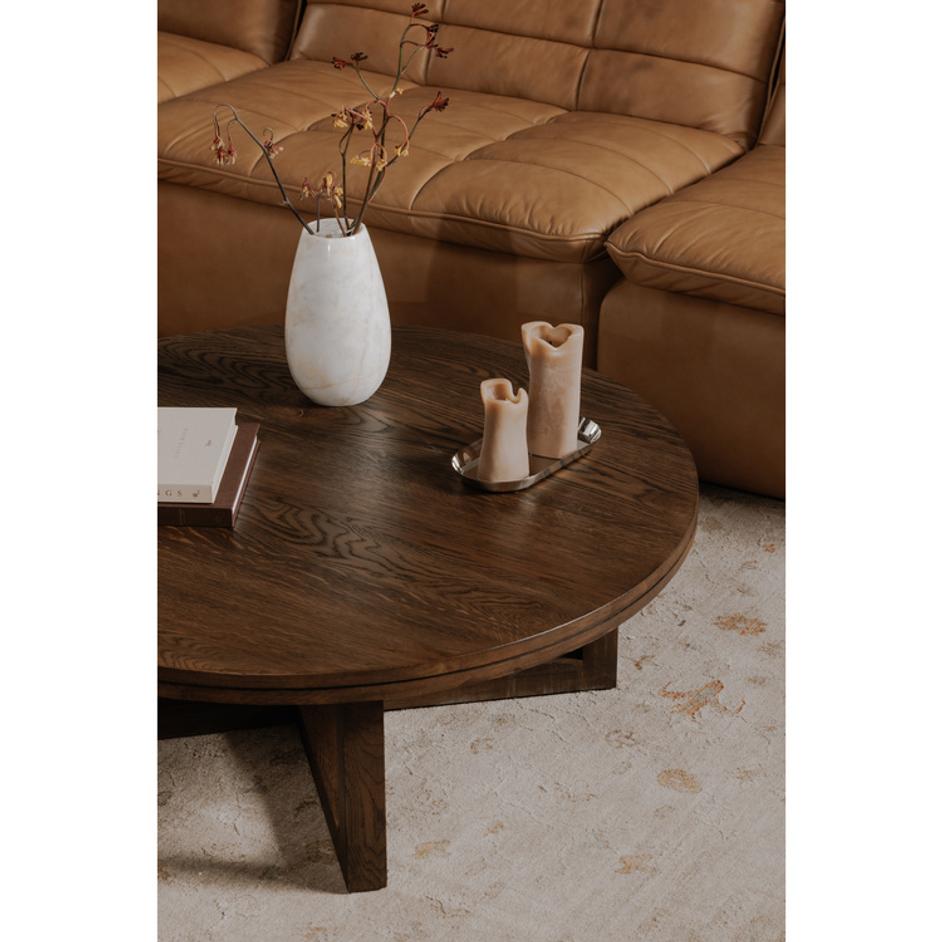 Joel Coffee Table Dark Brown by Moes Home