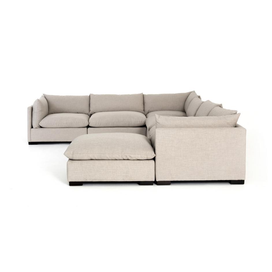 Westwood 6-Pc Sectional W/ Ottoman-Bm by FOUR HANDS