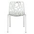 ORO ALUMINUM CHAIR (ARMLESS) - WHITE by LeisureMod