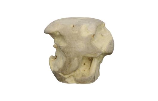 Teak Wood Ball Sculpture, Bleached by Phillips Collection