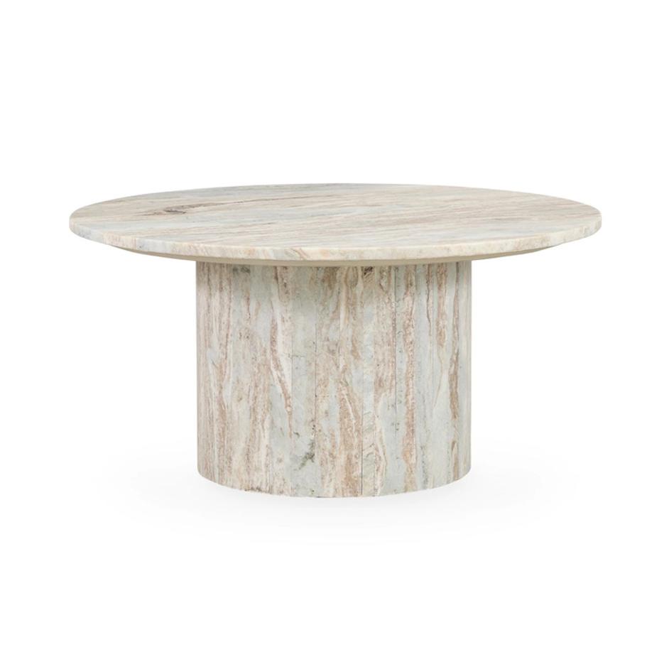 Amberly Marble Round Coffee Table by Classic Home