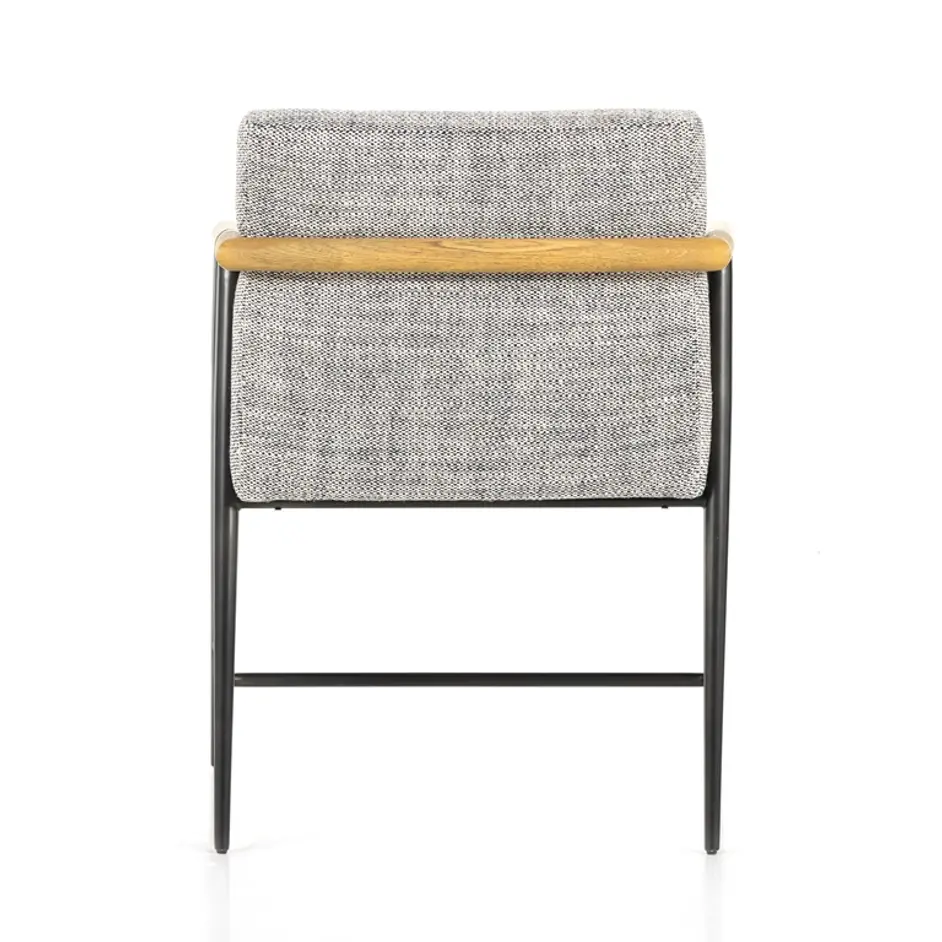 Rowen Dining Chair In Thames Raven by FOUR HANDS