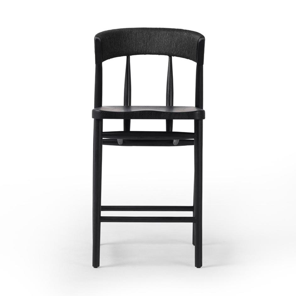 Buxton Bar + Counter Stool - Black Rush by Four Hands