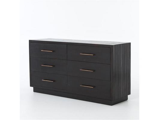 Suki 6 Drawer Dresser- Burnished Black by FOUR HANDS