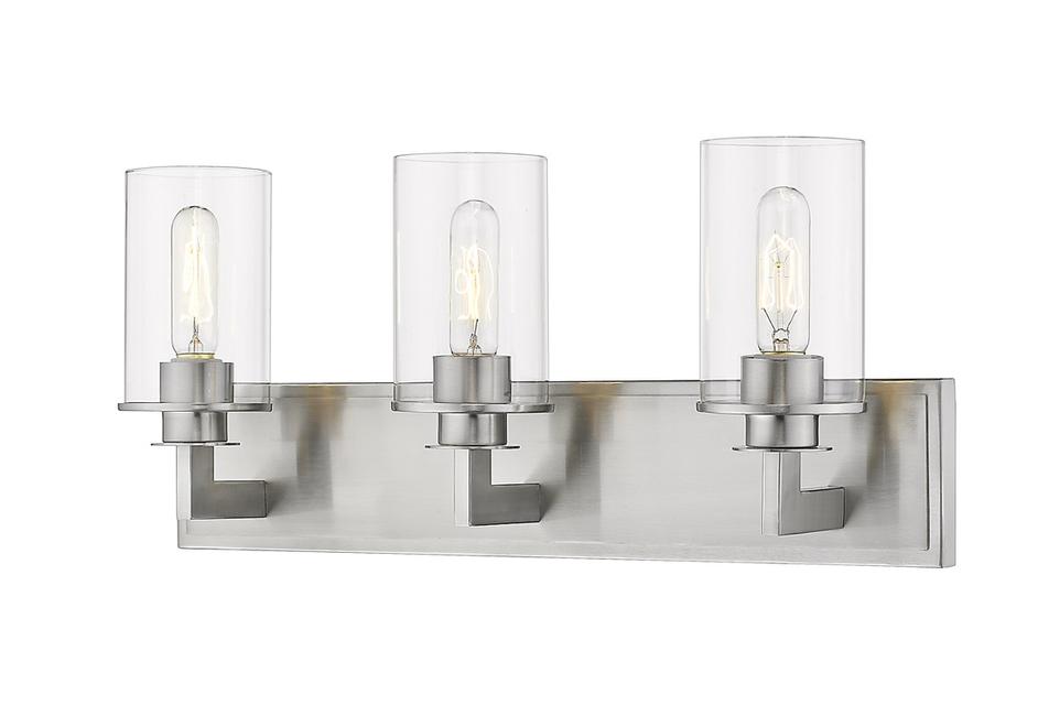 Savannah 3 Light Vanity in Brushed Nickel Finish by Z-Lite