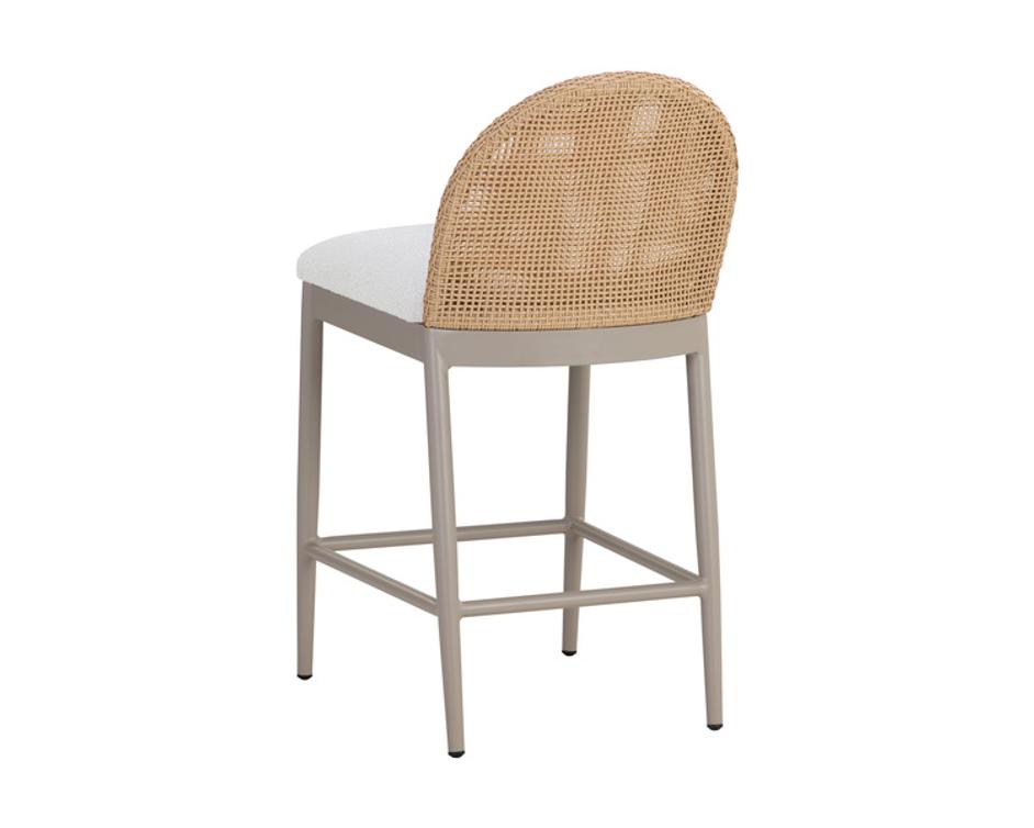 CALANDRI COUNTER STOOL - GREIGE - LOUIS CREAM by Sunpan