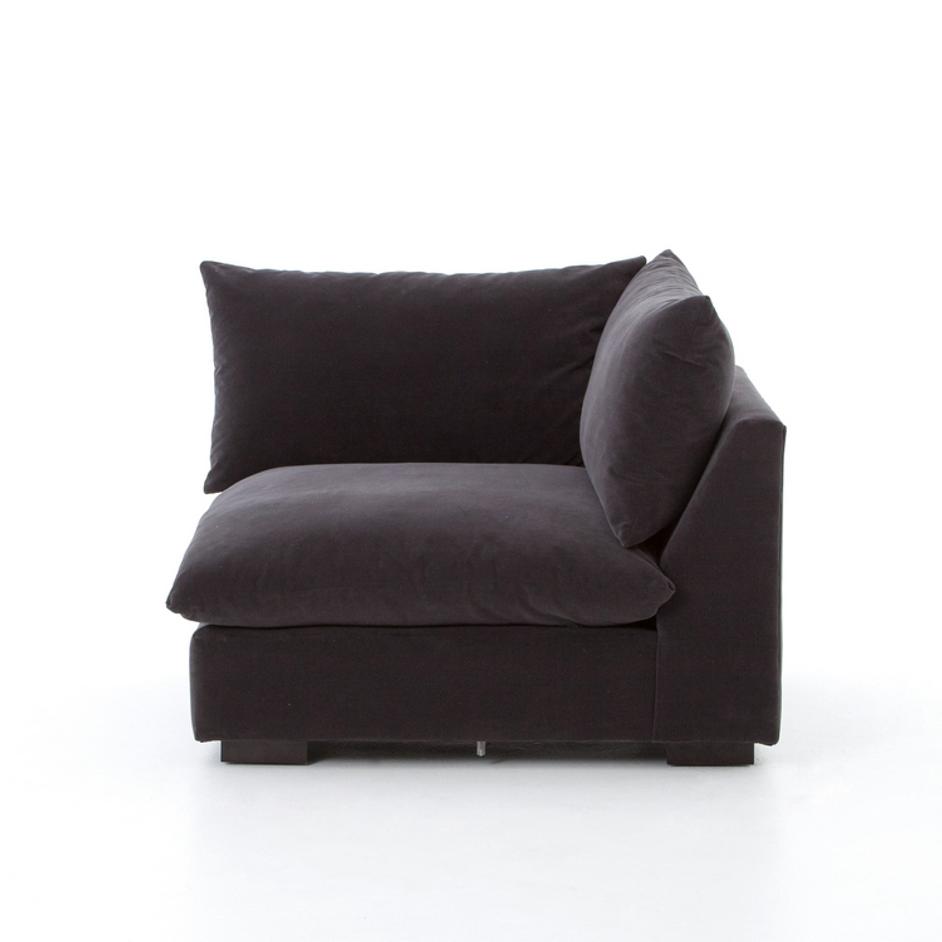 Grant Sectional Corner-Henry Charcoal by FOUR HANDS