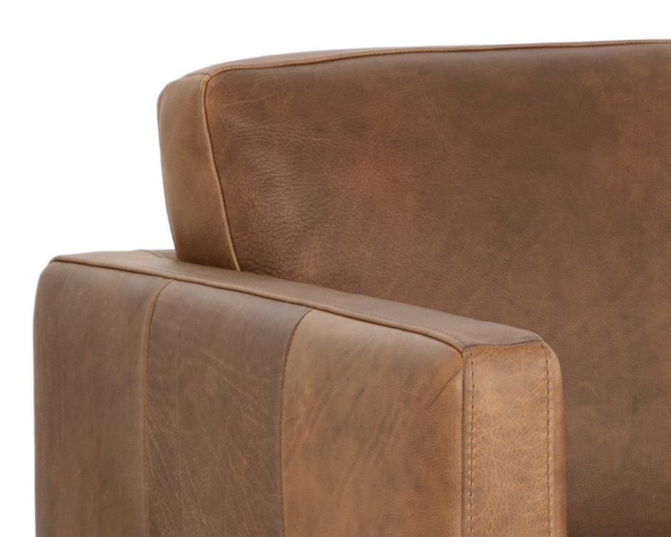 KARMELO ARMCHAIR - COGNAC LEATHER by Sunpan