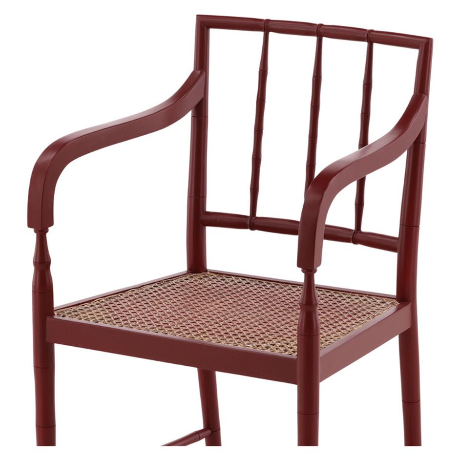 Red Reynolds Arm Chair by Furniture Classics
