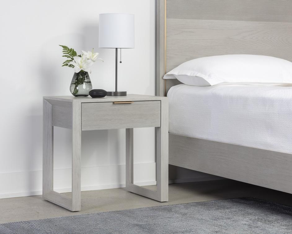 Cordoba Nightstand - Pearl River Grey by Sunpan