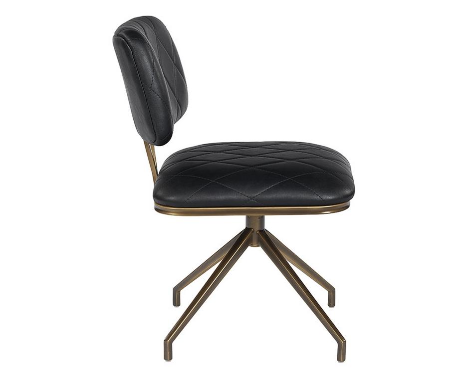 Virtu Swivel Chair - Bravo Black by Sunpan