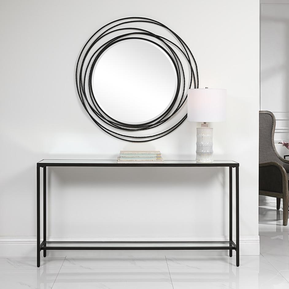 Hayley Black Console Table by Uttermost