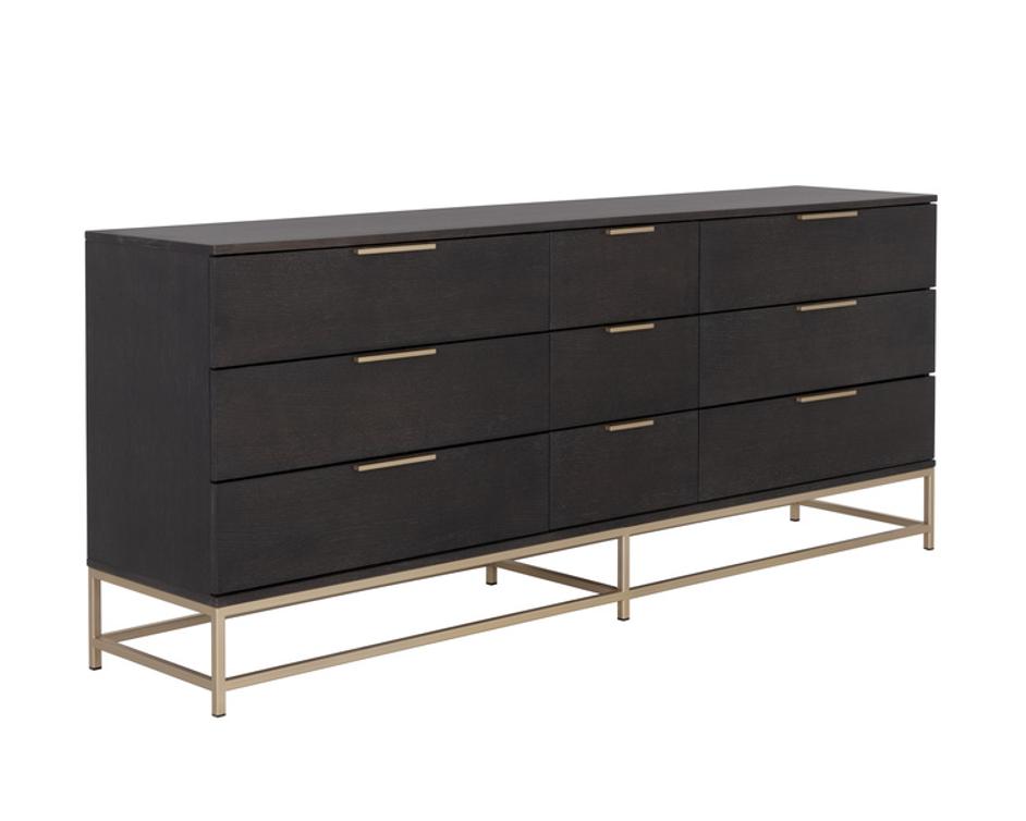 REBEL DRESSER - LARGE - GOLD - CHARCOAL GREY by Sunpan