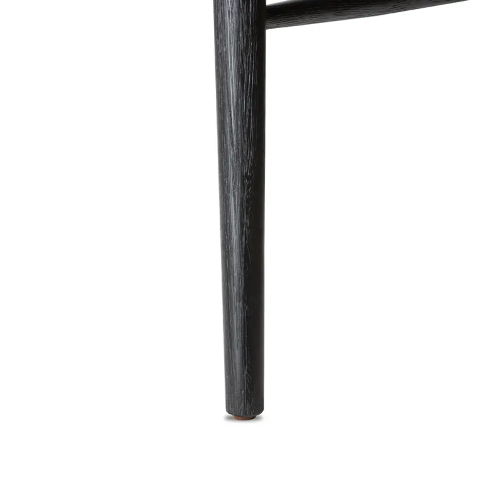 Lewis Swivel Bar Stool in Black Oak by FOUR HANDS