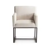 Renegade Collection Renegade Arm Chair, off-white by Home Trends & Design