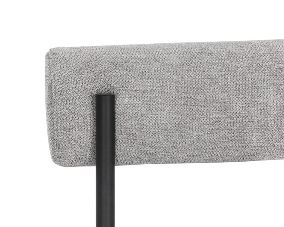 Seneca Dining Chair - Black - Polo Club Stone by Sunpan