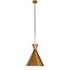 Clement Pendant In Burnt Brass-Black Cord by Four Hands