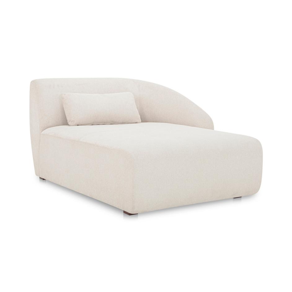 Amelia Right Arm Facing Chaise Warm White by Moes Home