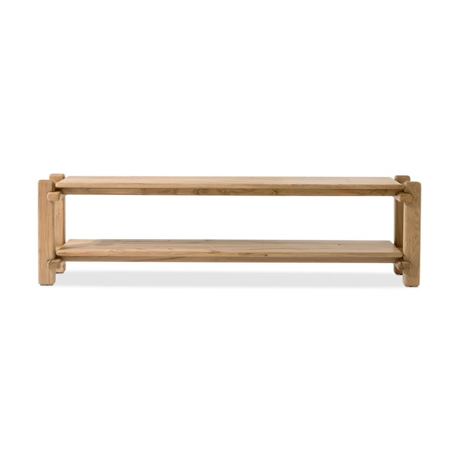 Marcia Low Console Table in French Oak by FOUR HANDS