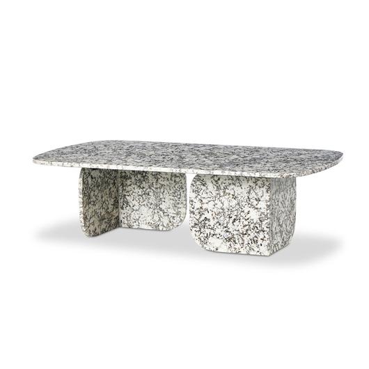 Ramone Coffee Table In Speckled Black Marble by Four Hands