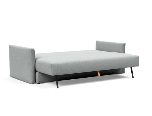 TRIPI QUEEN SLEEPER SOFA W/ARMS in MELANGE GREY FABRIC 538 by INNOVATION USA